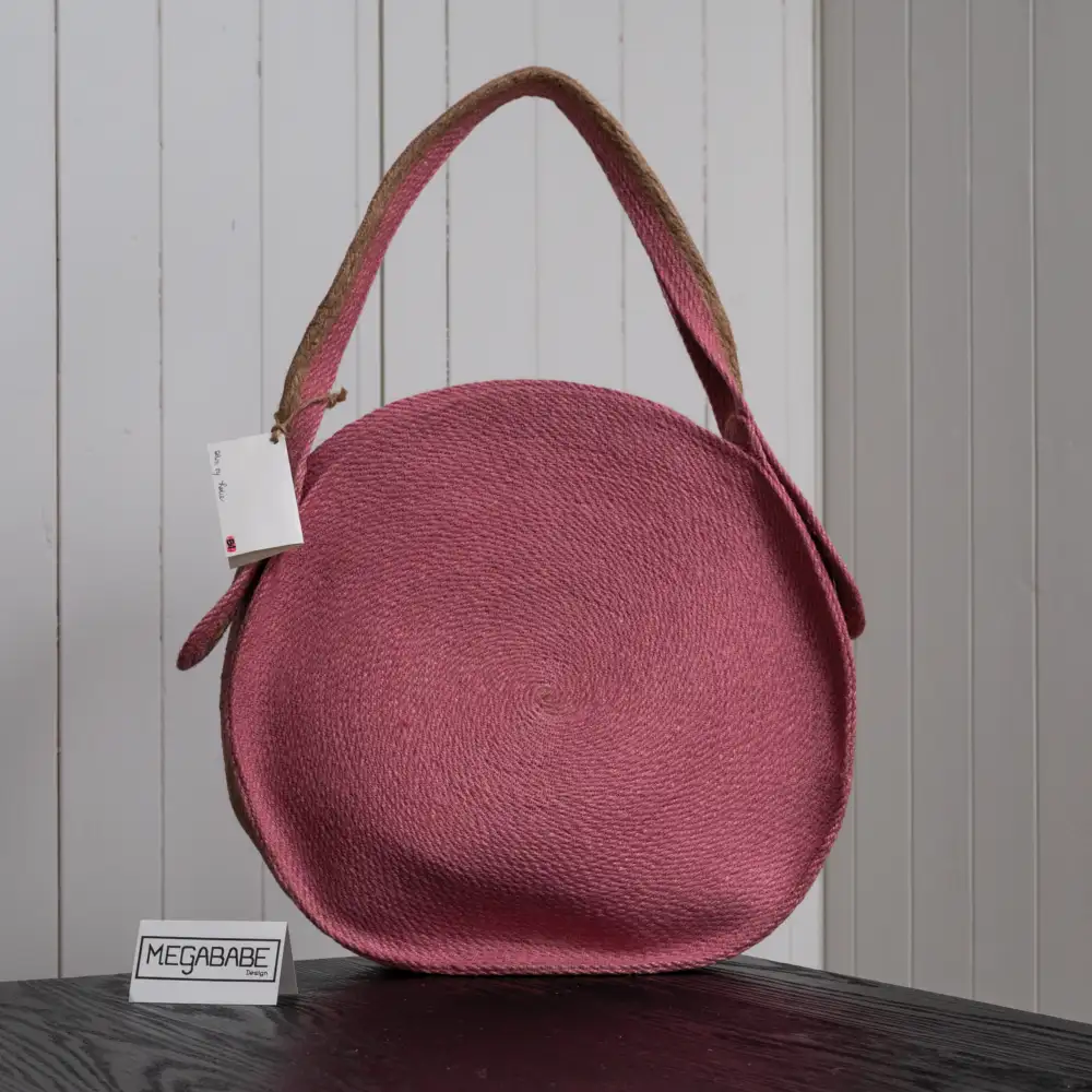 Large Pink Circle Shoulder Bag