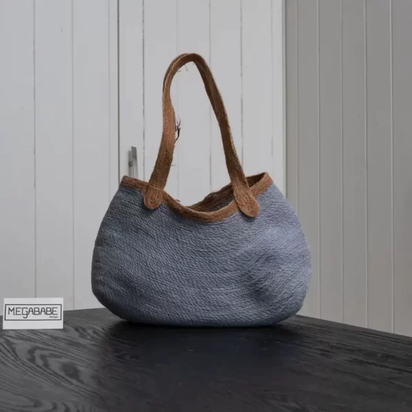 Wavy Blue Handbag